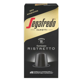 caffè segafredo zanetti capsule in alluminio compatibili Nespresso miscela ristretto  fronte
