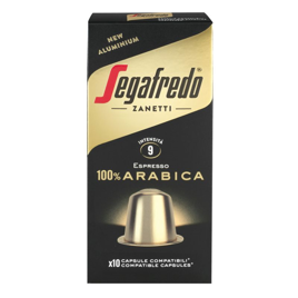 caffè segafredo zanetti capsule in alluminio compatibili Nespresso miscela 100% arabica fronte