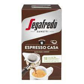 18 cialde Segafredo zanetti Espresso casa fronte