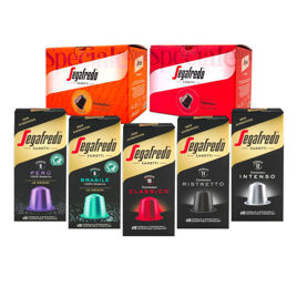 Picture of 150 Segafredo coffee TASTING KIT Nespresso compatible capsules