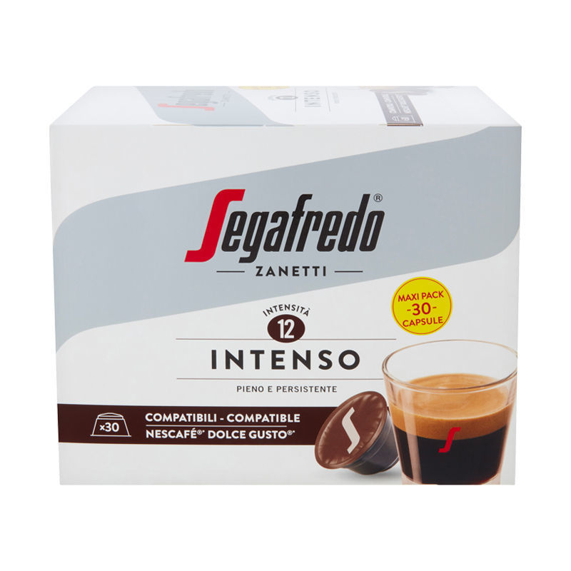 Segafredo Espresso Intenso Coffee Capsules Compatible Dolce Gusto